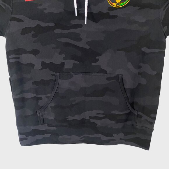 Independant Trading Company Camo Hoodie Men's Medium Gray Pullover Sweatshirt - Picture 7 of 12